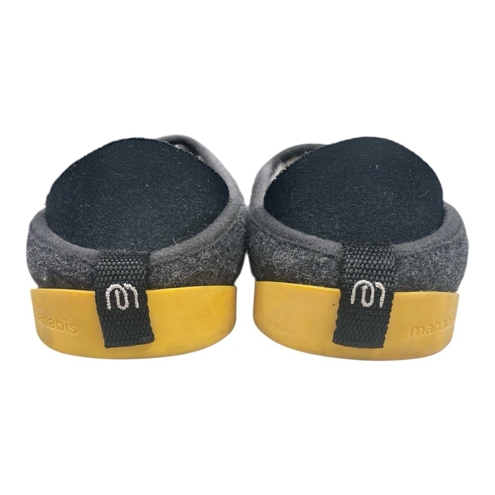 MAHABIS CURVE CLASSIC Comfort Slipper Grey Wool Slip On Women's 36/5.5-6. - Picture 5 of 8